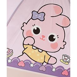 Babyhug Free Size Umbrella with Bunny Print - Purple