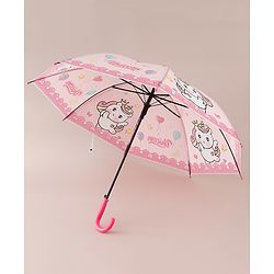 Babyhug Free Size Umbrella with Unicorn Print - Dark Pink