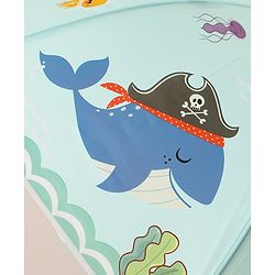 Babyhug  Free Size Umbrellawith Sea Life Theme Print - Light Green