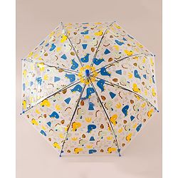 Babyhug  Free Size Umbrella with Dino Print - Blue