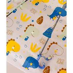 Babyhug  Free Size Umbrella with Dino Print - Blue
