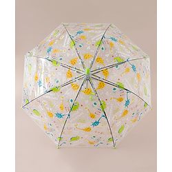 Babyhug Umbrella For Kids With Dino Print Pack of 1 - Green