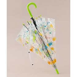 Babyhug Umbrella For Kids With Dino Print Pack of 1 - Green