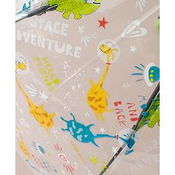 Babyhug Umbrella For Kids With Dino Print Pack of 1 - Green