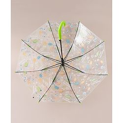 Babyhug Umbrella For Kids With Dino Print Pack of 1 - Green