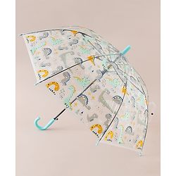 Babyhug  Free Size Umbrella with Dino Print - Light Blue