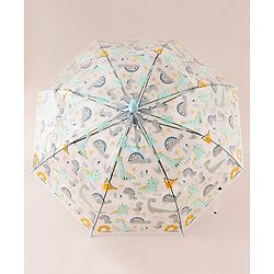 Babyhug  Free Size Umbrella with Dino Print - Light Blue