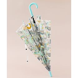 Babyhug  Free Size Umbrella with Dino Print - Light Blue