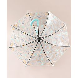 Babyhug  Free Size Umbrella with Dino Print - Light Blue