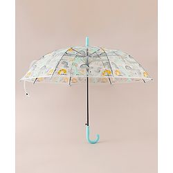 Babyhug  Free Size Umbrella with Dino Print - Light Blue