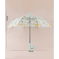 Babyhug  Free Size Umbrella with Dino Print - Light Blue