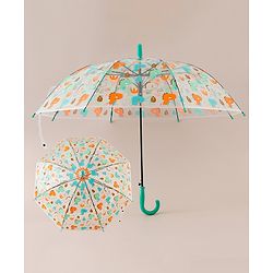 Babyhug Free Size Dino Printed Umbrella - Green
