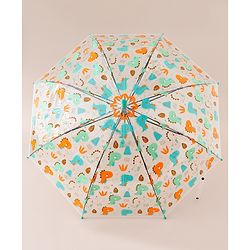 Babyhug Free Size Dino Printed Umbrella - Green