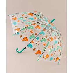 Babyhug Free Size Dino Printed Umbrella - Green