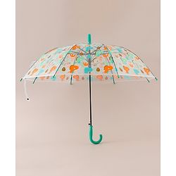Babyhug Free Size Dino Printed Umbrella - Green