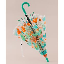 Babyhug Free Size Dino Printed Umbrella - Green