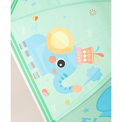 Babyhug Free Size Elephant Printed Umbrella - Light Green