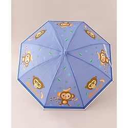 Babyhug Free Size Monkey Printed Umbrella - Purple