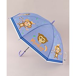 Babyhug Free Size Monkey Printed Umbrella - Purple