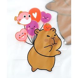 Babyhug Hooded Raincoat With Animal Print - Purple