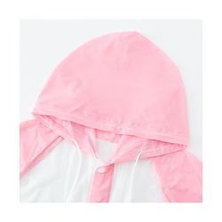 Babyhug Full Sleeves Raincoat With Unicorn Print - Pink