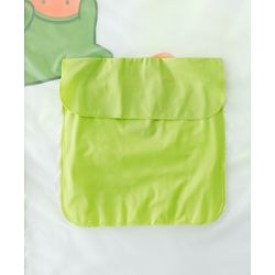 Babyhug Full Sleeves Raincoat With Dino Print - Green