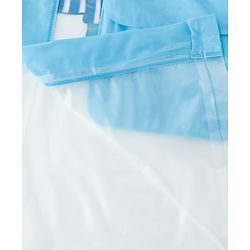 Babyhug Full Sleeves Raincoat With Dino Print - Blue