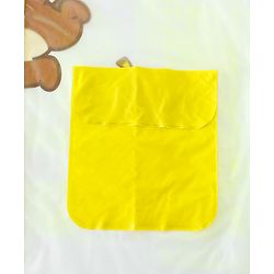 Babyhug Full Sleeves Raincoat With Monkey Print - Yellow