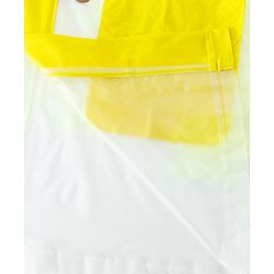 Babyhug Full Sleeves Raincoat With Monkey Print - Yellow