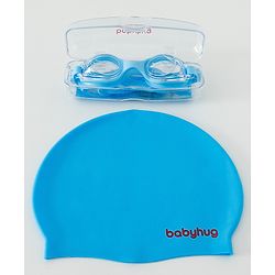 Babyhug Free Size Swimming Set - Sky Blue
