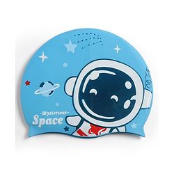 Babyhug Swimming Goggles and Cap Set with Adjustable Fit- Blue