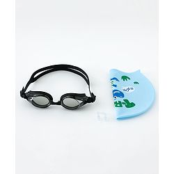 Babyhug Free Size Swimming Set Dinosaur - Light Blue