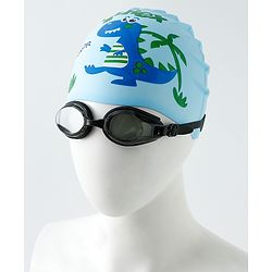 Babyhug Free Size Swimming Set Dinosaur - Light Blue