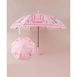Babyhug Free Size Bunny Printed Umbrella - Pink