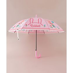 Babyhug Free Size Bunny Printed Umbrella - Pink