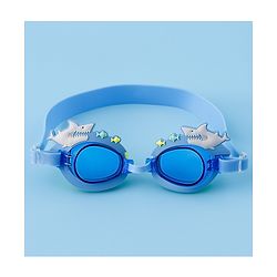Babyhug Free Size Swimming Goggles With Sea Life Applique - Blue