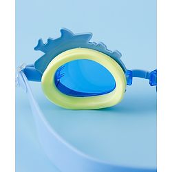 Babyhug Free Size Swimming Goggles With Sea Life Applique - Blue