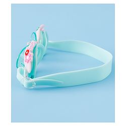 Babyhug Free Size Swimming Goggles With Floral Applique - Pink & Sea Green
