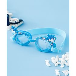 Babyhug Swimming Goggles With Unicorn Applique - Blue