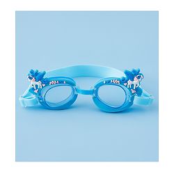 Babyhug Swimming Goggles With Unicorn Applique - Blue