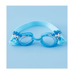 Babyhug Swimming Goggles With Unicorn Applique - Blue