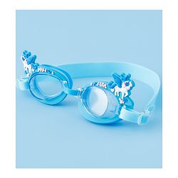Babyhug Swimming Goggles With Unicorn Applique - Blue