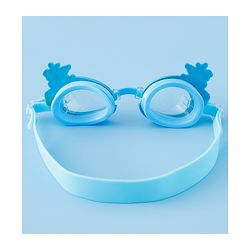 Babyhug Swimming Goggles With Unicorn Applique - Blue