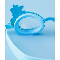 Babyhug Swimming Goggles With Unicorn Applique - Blue