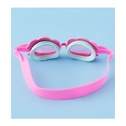Babyhug Swimming Goggles With Floral Applique - Pink