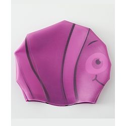 Babyhug Fish Shaped Swimming Cap Free Size - Purple