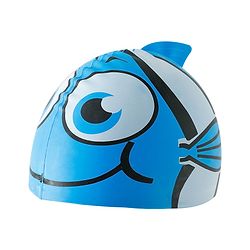 Babyhug Fish Shaped Swimming Cap Free Size - Blue