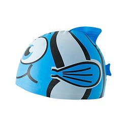 Babyhug Fish Shaped Swimming Cap Free Size - Blue