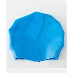 Babyhug Fish Shaped Swimming Cap Free Size - Blue