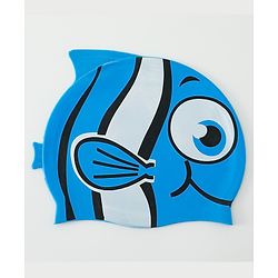 Babyhug Fish Shaped Swimming Cap Free Size - Blue
